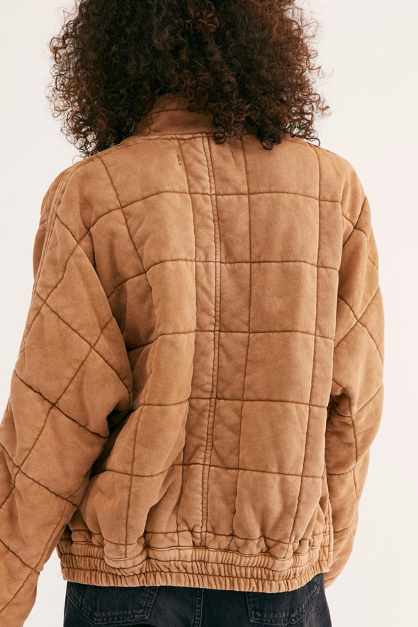 Free People Dolman Quilted Knit Jacket