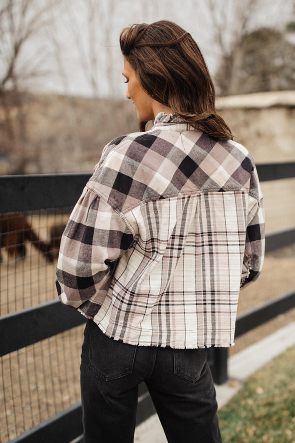 Free People Emily Plaid Top