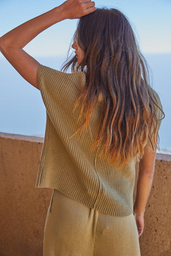 All Day Long Top in Olive