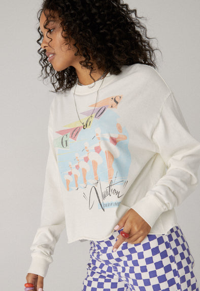 Daydreamer The Gogo's Vacation Long Sleeve Crop