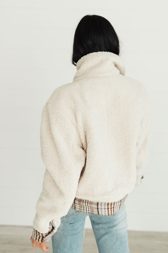 OAT Reversible Plaid Trucker Jacket in Cooper Plaid