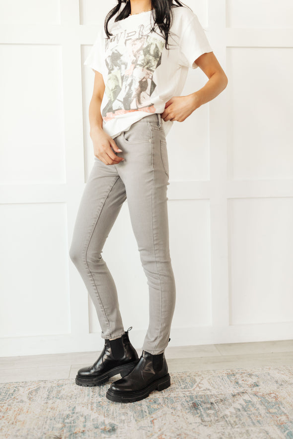 OAT Skinny Jeans in Stone Grey