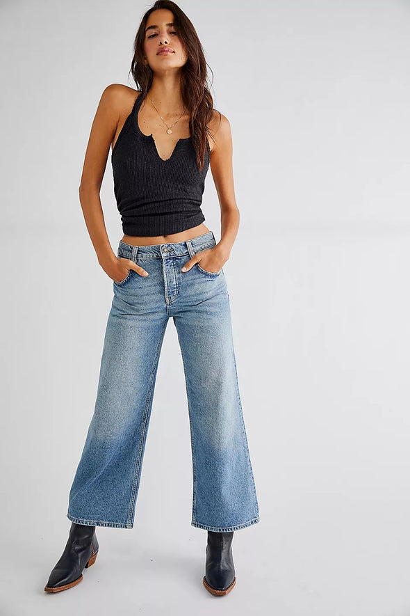 Free People Chalet Wide-Leg Jeans