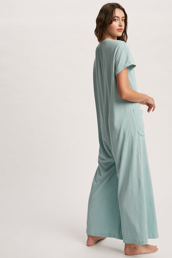 Just Breathe Jumper in Light Blue