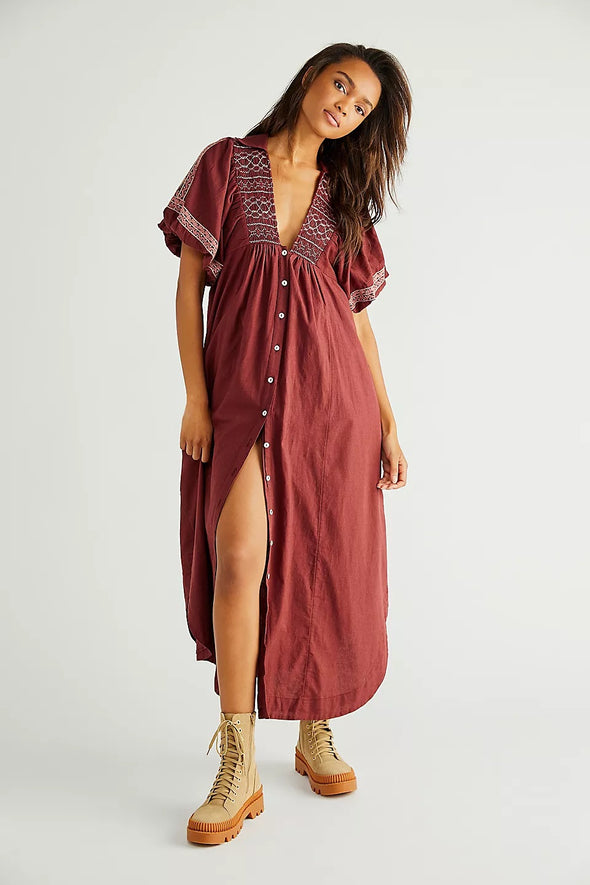 Free People Samantha Shirtdress ROBBIE + CO. Free People Samantha Shirtdress ROBBIE + CO.